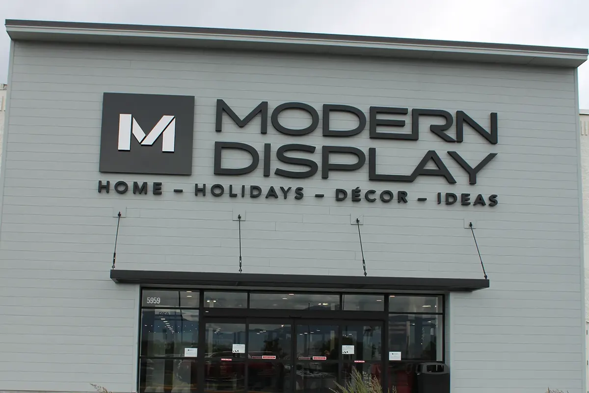 Modern Display — Cook Builders project
